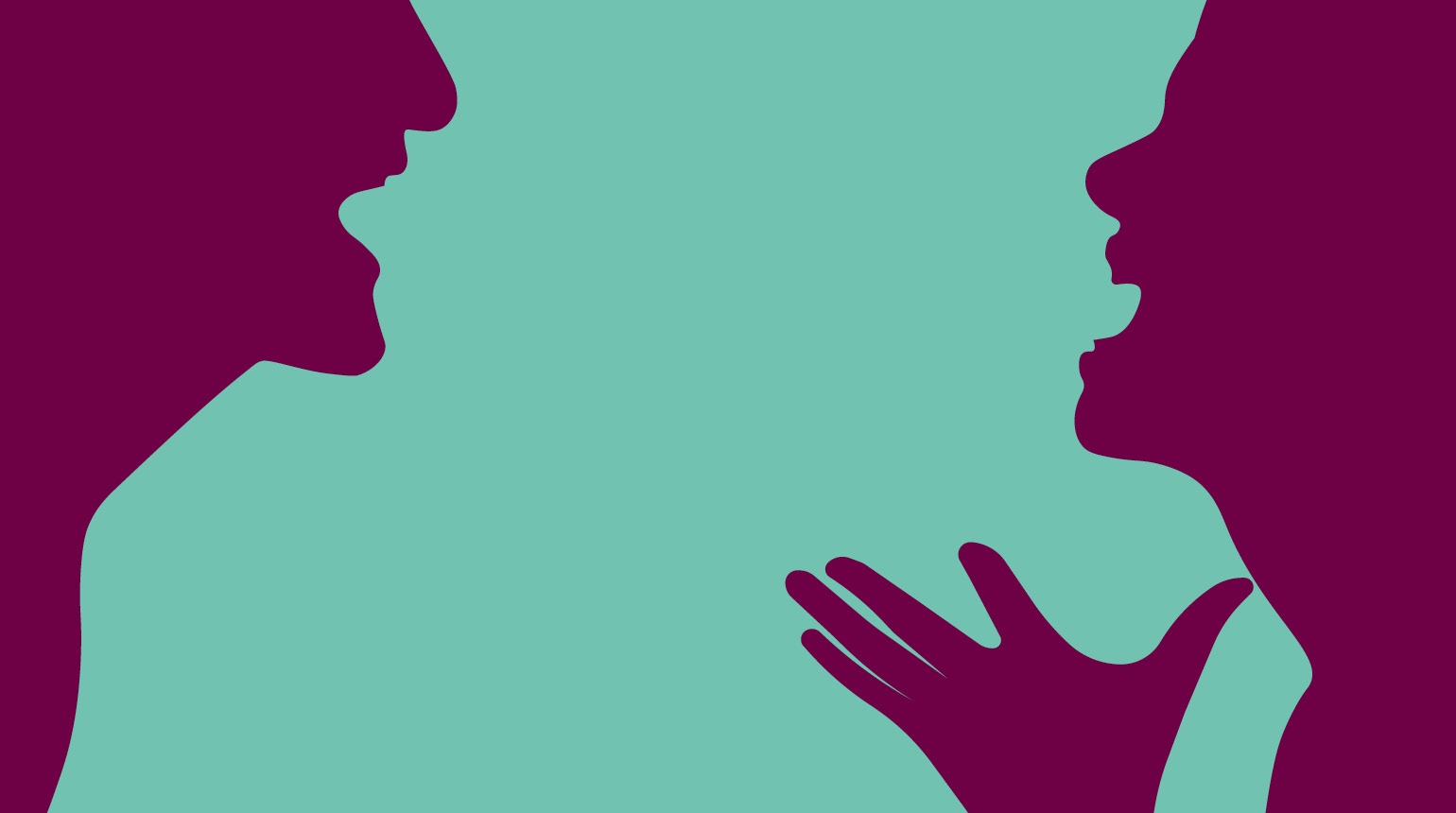 Illustration: Ein Mann und eine Frau streiten sich und schreien einander an.